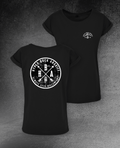 DAMEN T-SHIRT LONG TEE "HYPED BOCK ANGRIFF EST. 1986"