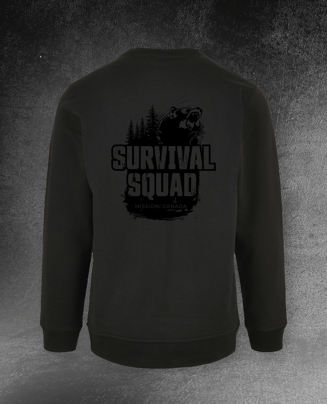 CREWNECK SWEATSHIRT "SURVIVAL SQUAD" BÄR