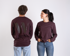 Longsleeve "W" red brown