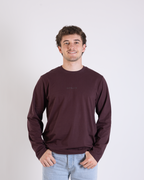 Longsleeve "W" red brown