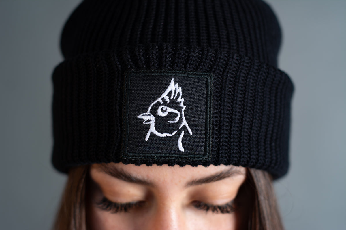 Beanie "Haubenmeise" schwarz