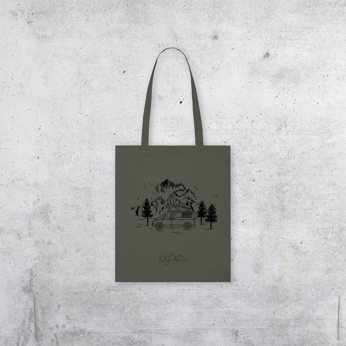 Baumwolltasche "Polarlichter"
