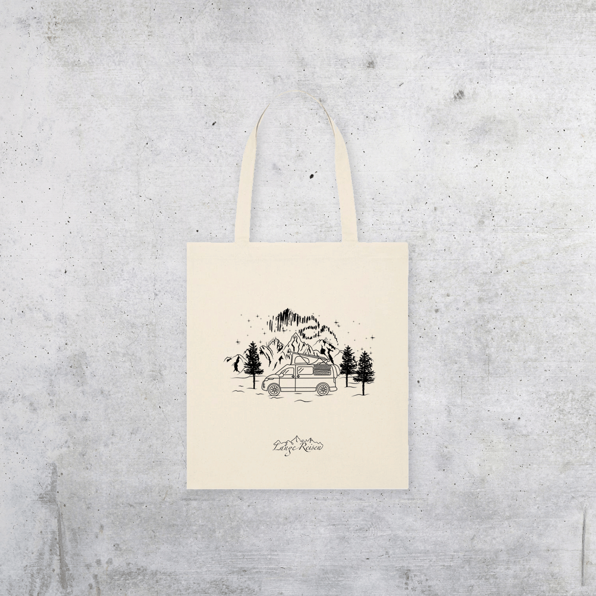 Baumwolltasche "Polarlichter"