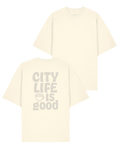 T-Shirt "City Life is good" cream