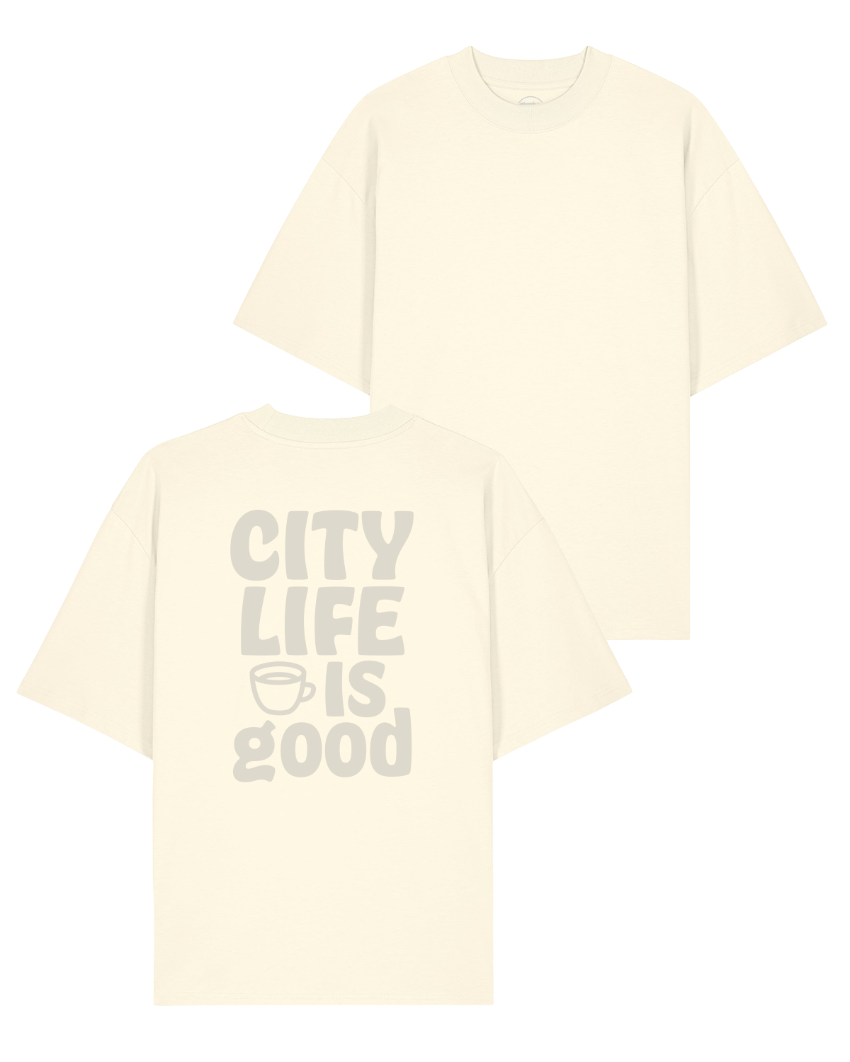 T-Shirt "City Life is good" cream