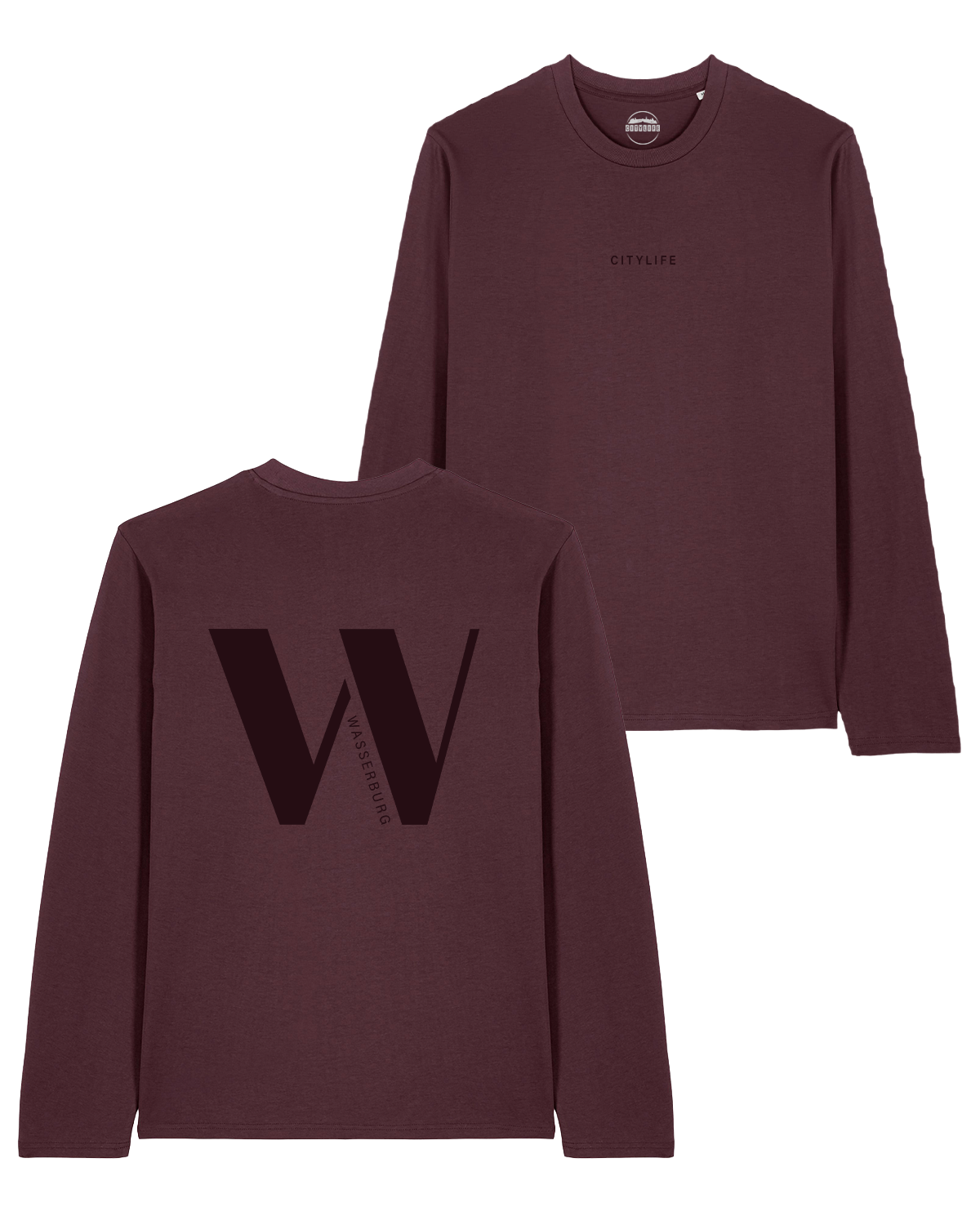 Longsleeve "W" red brown