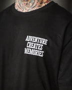 HEAVY OVERSIZE SHIRT "ADVENTURE CREATES MEMORIES"