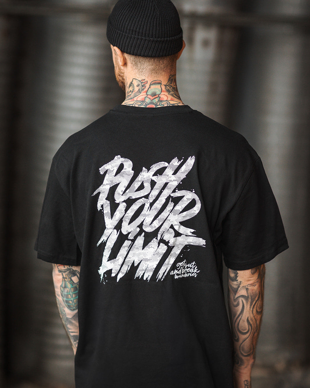 HEAVY OVERSIZE SHIRT "PUSH YOUR LiMiT"