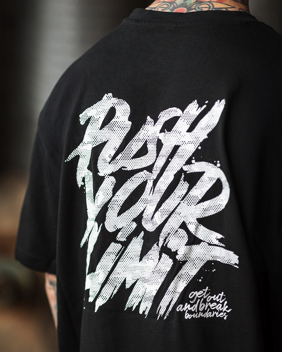 HEAVY OVERSIZE SHIRT "PUSH YOUR LiMiT"
